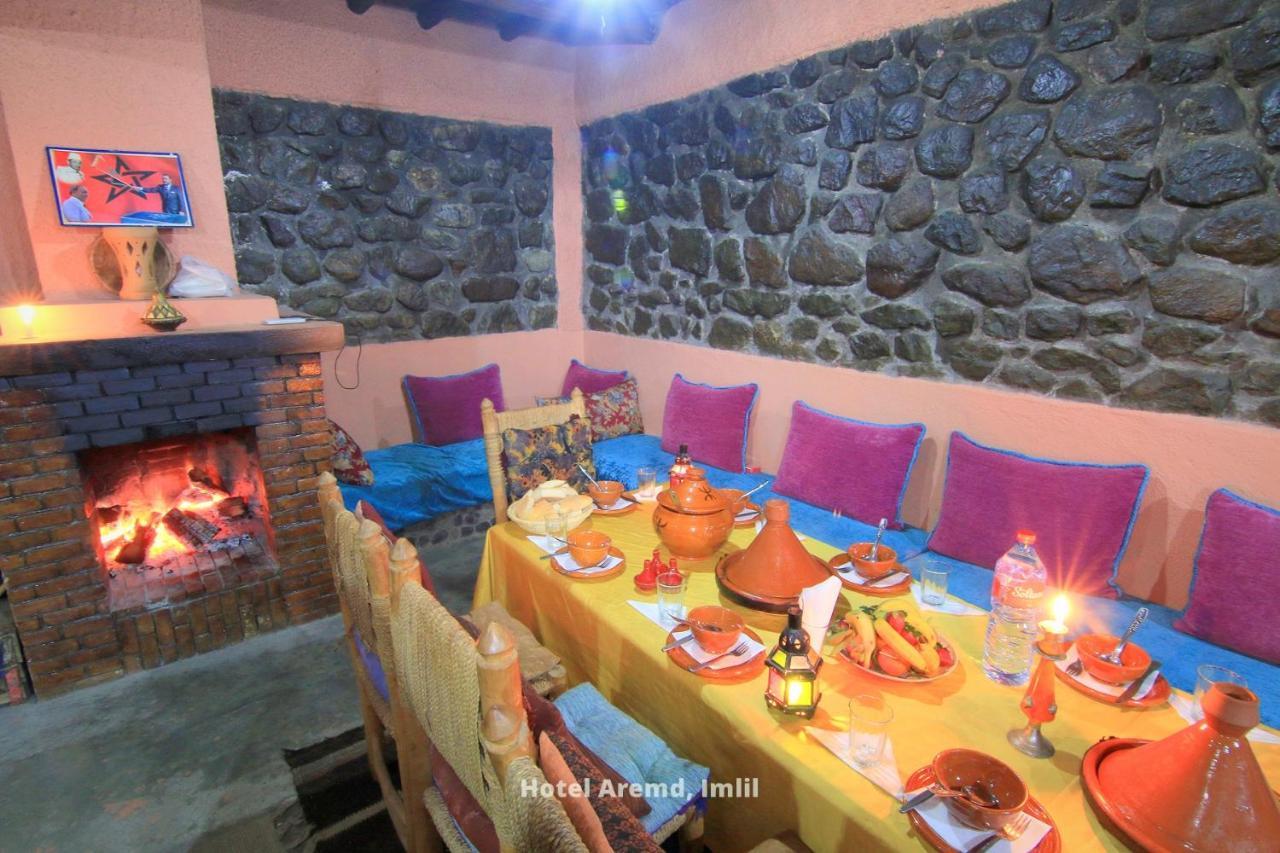 Hotel Aremd - Aroumd Imlil Route Du Toubkal Exteriör bild