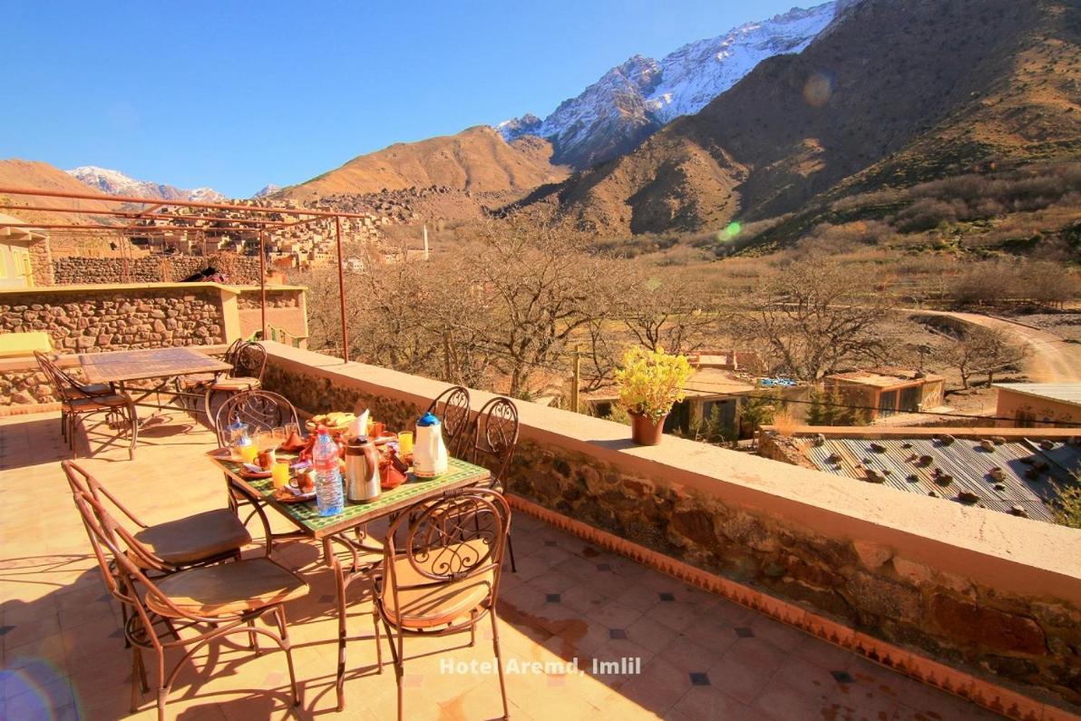 Hotel Aremd - Aroumd Imlil Route Du Toubkal Exteriör bild