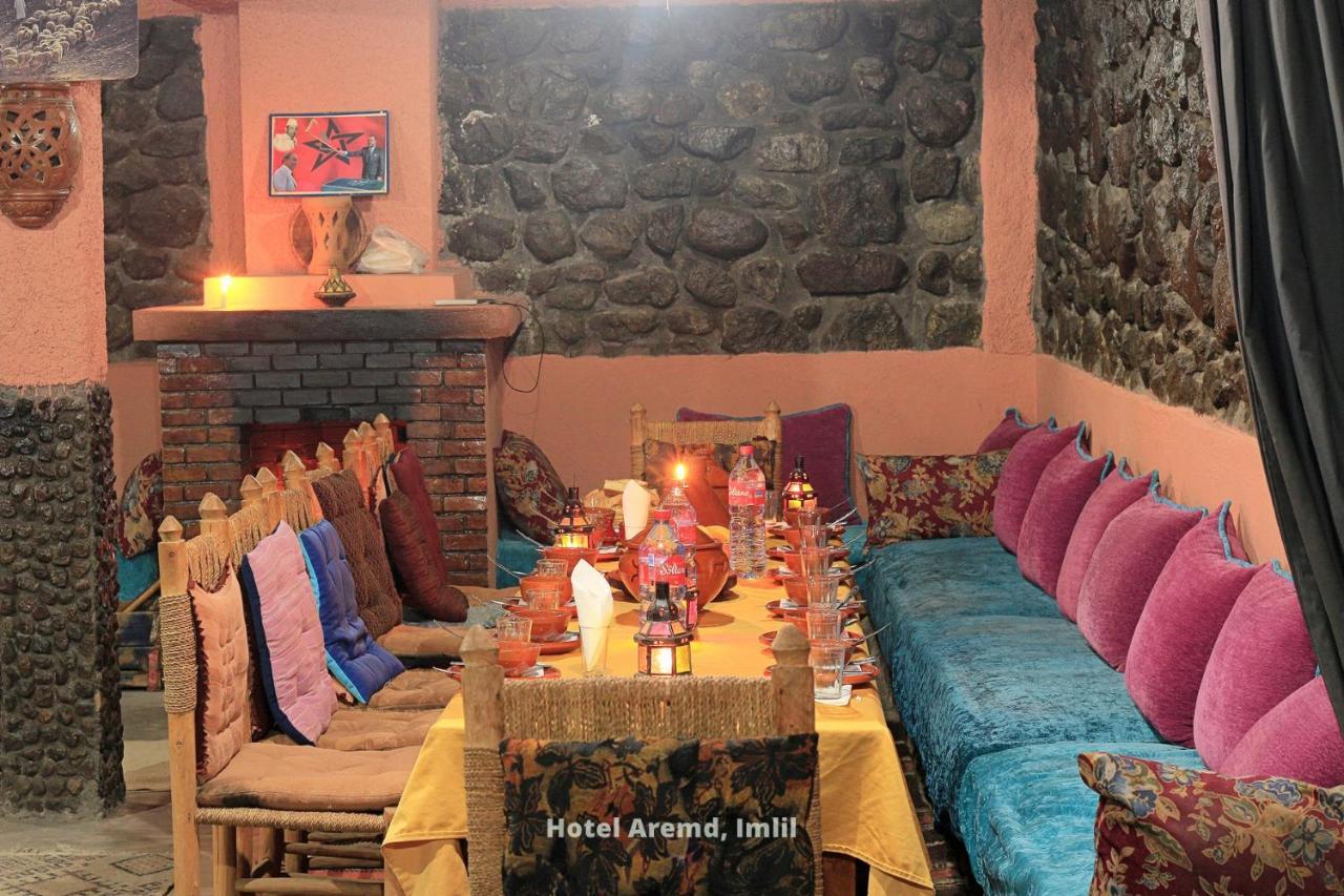 Hotel Aremd - Aroumd Imlil Route Du Toubkal Exteriör bild