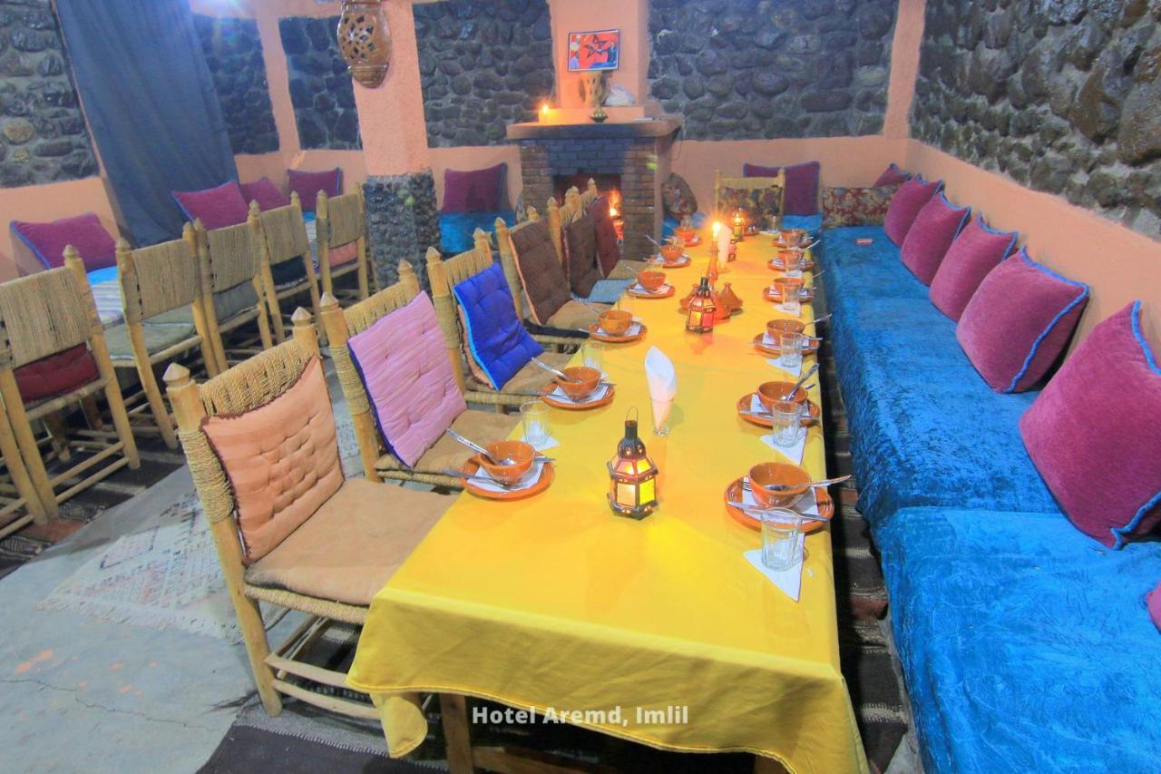 Hotel Aremd - Aroumd Imlil Route Du Toubkal Exteriör bild