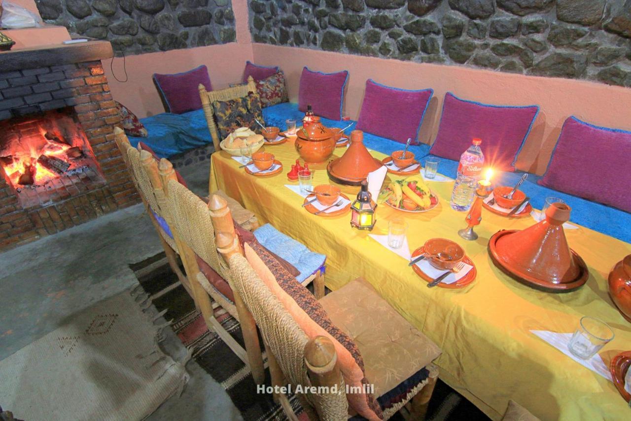 Hotel Aremd - Aroumd Imlil Route Du Toubkal Exteriör bild