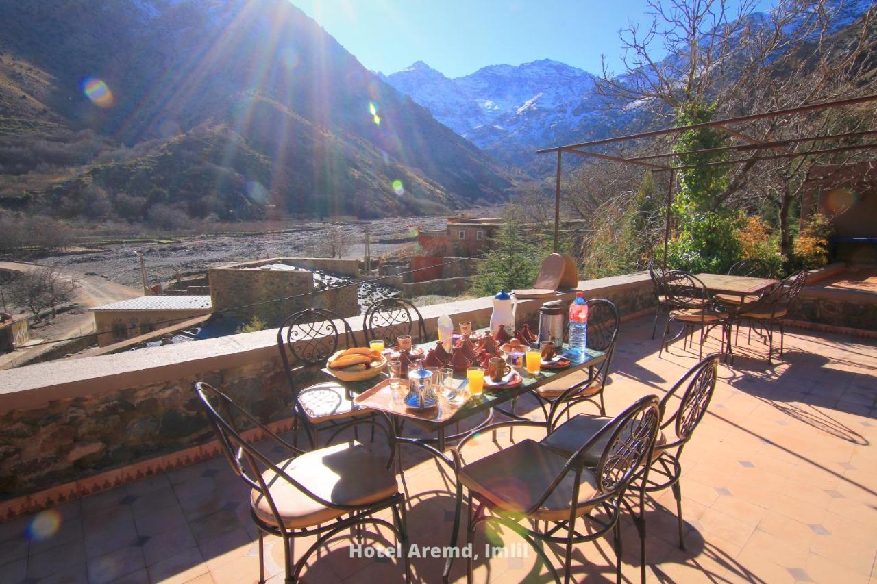 Hotel Aremd - Aroumd Imlil Route Du Toubkal Exteriör bild